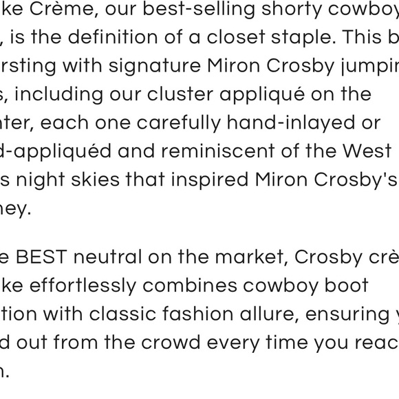 Miron Crosby Brooke Creme Leather Boots 7 - Picture 3 of 7